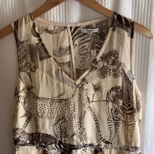 Madewell animal print dress